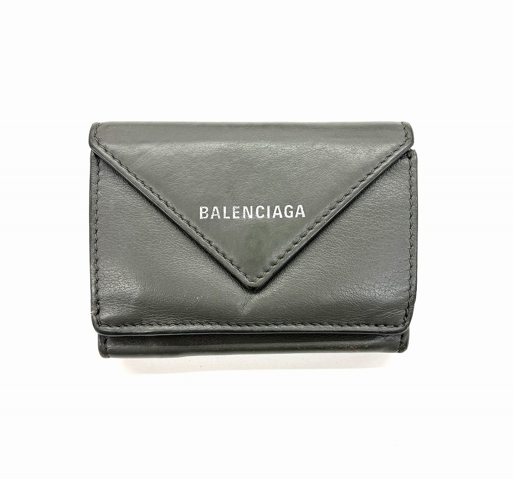 【全品ポイント10倍!要エントリー】【期間限定セール】バレンシアガ BALENCIAGA ペーパーミニウォレット 【中古】|ワットマン店