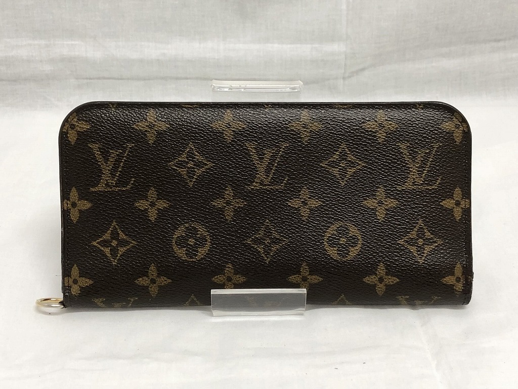 ルイヴィトン LOUIS VUITTON モノグラム ポルトファイユ･アンソリット 草間彌生二人三脚 二つ折り 長紙入れ モノグラム/頬べに M60454 【中古】