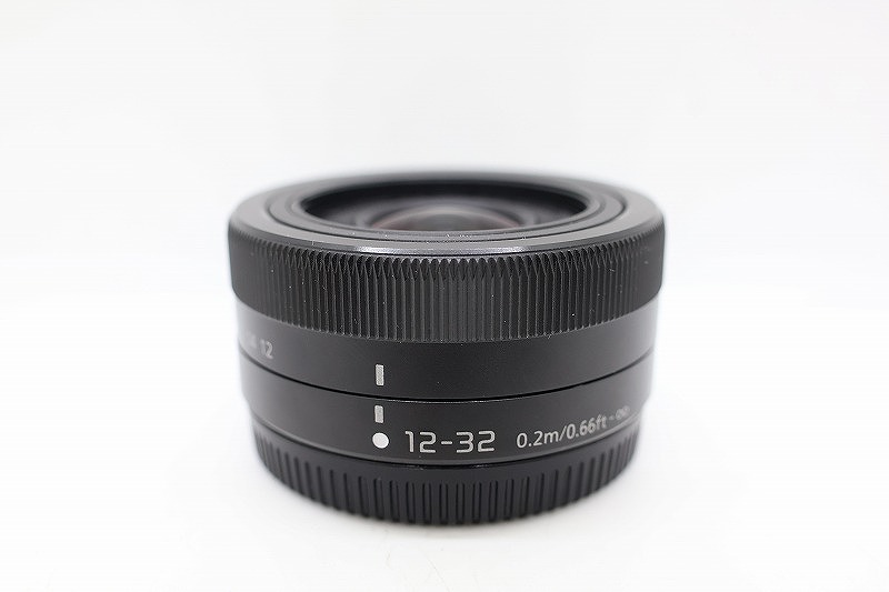 パナソニック Panasonic マイクロフォーサーズマウント レンズ ブラック LUMIX G VARIO 12-32mm F3.5-5.6 ASPH./MEGA O.I.S. 【中古】