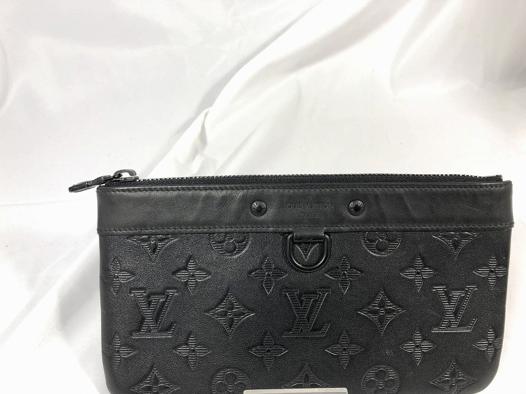 ルイ・ヴィトン LOUIS VUITTON モノグラム・シャドウ ポシェット大きな進歩PM 黒いこと M44335 【中古】