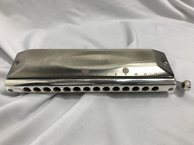 スズキ M.SUZUKI クロマチックハーモニカ 14穴 シリウス S-56 【中古】