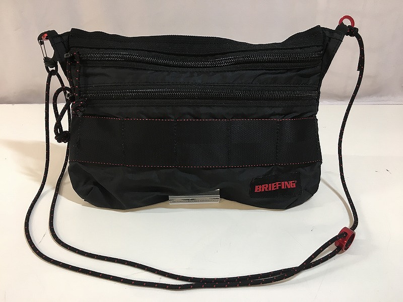 【4/4(土)20時～全品ポイント10倍！要エントリー】ブリーフィング BRIEFING サコッシュ ブラック 【中古】