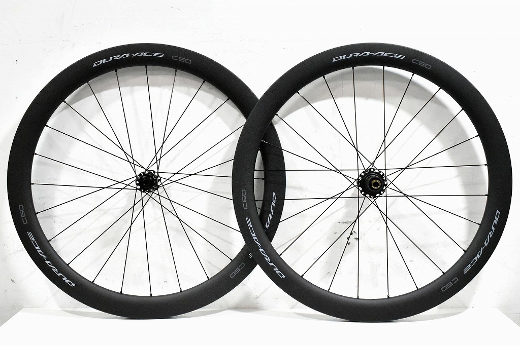 シマノ SHIMANO DURA-ACE カーボン ホイールセット 700C チューブレス 12S C50【カウマン鎌倉】 【中古】