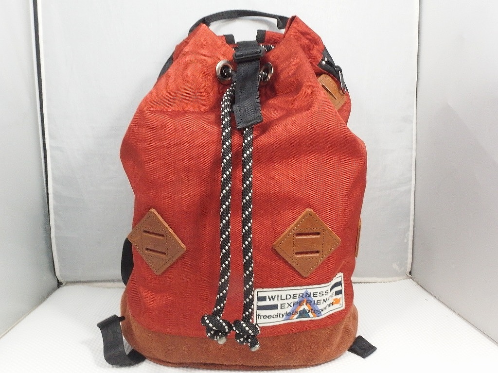 FREECITY うしろ側容器に並べる/デイバッグ オレンジ色 【中古】