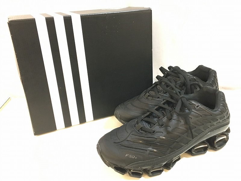 アディダス adidas MEGARIDE F50 27糎 黒いこと HQ9343 【中古】