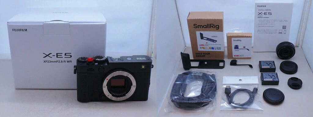 【継続期間制限事項割引き販売】フジ写真フィルム FUJIFILM 鏡鑑受け答え一眼写真器 水晶体一揃いの道具 APS-C X-E5 【中古】 カメラ・ビデオカメラ・光学機器-ミラーレス一眼カメラ