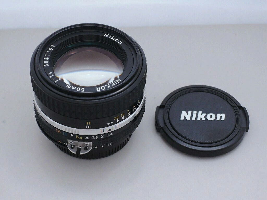 【継続期間押さえる大売り出し】ニコン Nikon Fマウント 水晶体 NIKKOR 50粍 f1.4 Ai-s 【中古】