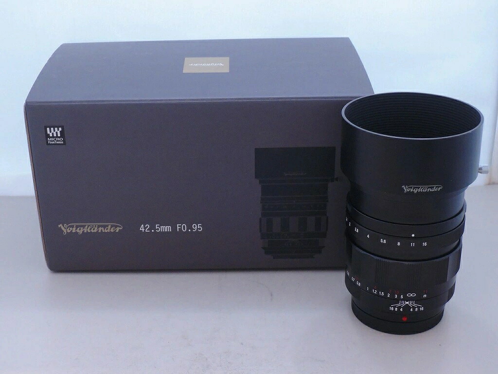 【継続期間制限事項大売り出し】フォクトレンダー Voigtlander マイクロフォーサーズマウント 水晶体 NOKTON 42.5粍 f0.95 【中古】