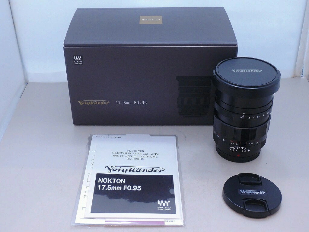 【継続期間制限事項大売り出し】フォクトレンダー Voigtlander マイクロフォーサーズマウント 水晶体 NOKTON 17.5粍 f0.95 【中古】