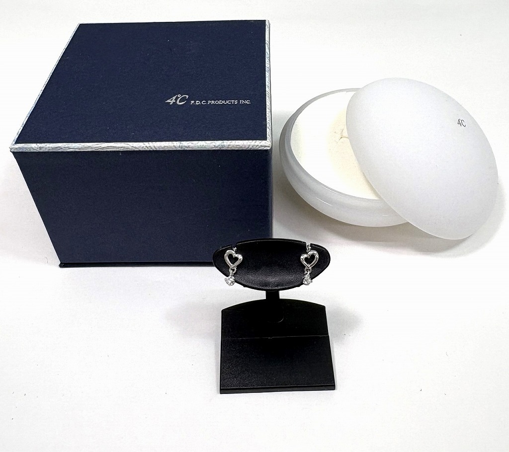 ヨンドシー 4℃ ピアス K14キャッチ 【中古】