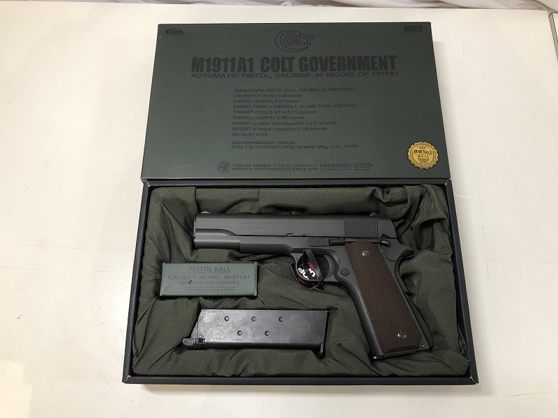 東京マルイ tokyomarui 【良品】M1911A１ コルトガバメント ガスブローバックガン 【中古】
