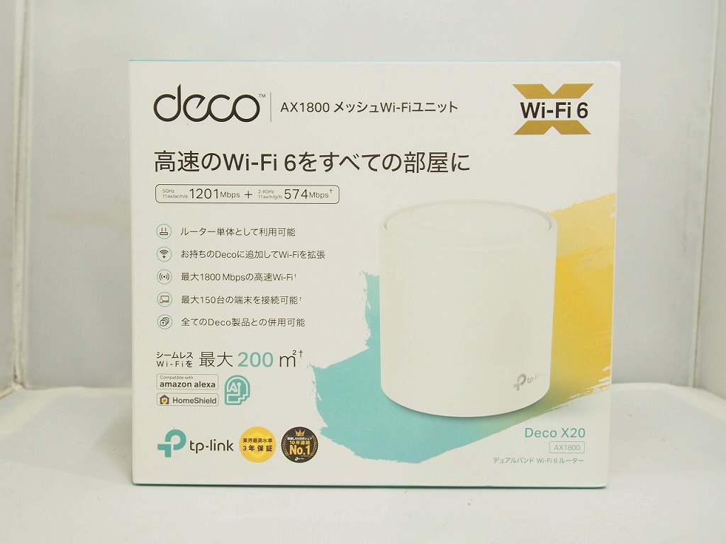 【4/4(土)20時～全品ポイント10倍！要エントリー】【未使用】 ティーピーリンク TP-Link Wi-Fiルーター DECO X20