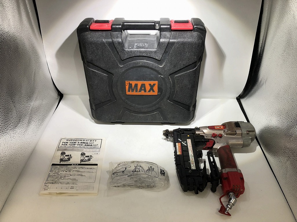 【4/4(土)20時～全品ポイント10倍！要エントリー】マックス MAX フロア用ネイラー HA-50F1(D) 【中古】