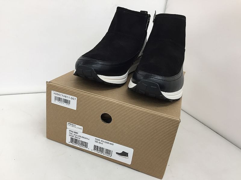 【全品ポイント10倍！要エントリー】【期間限定セール】ブソラ bussola BMS本革ショートブーツ / ブーツ ブラック 【中古】｜ワットマン店