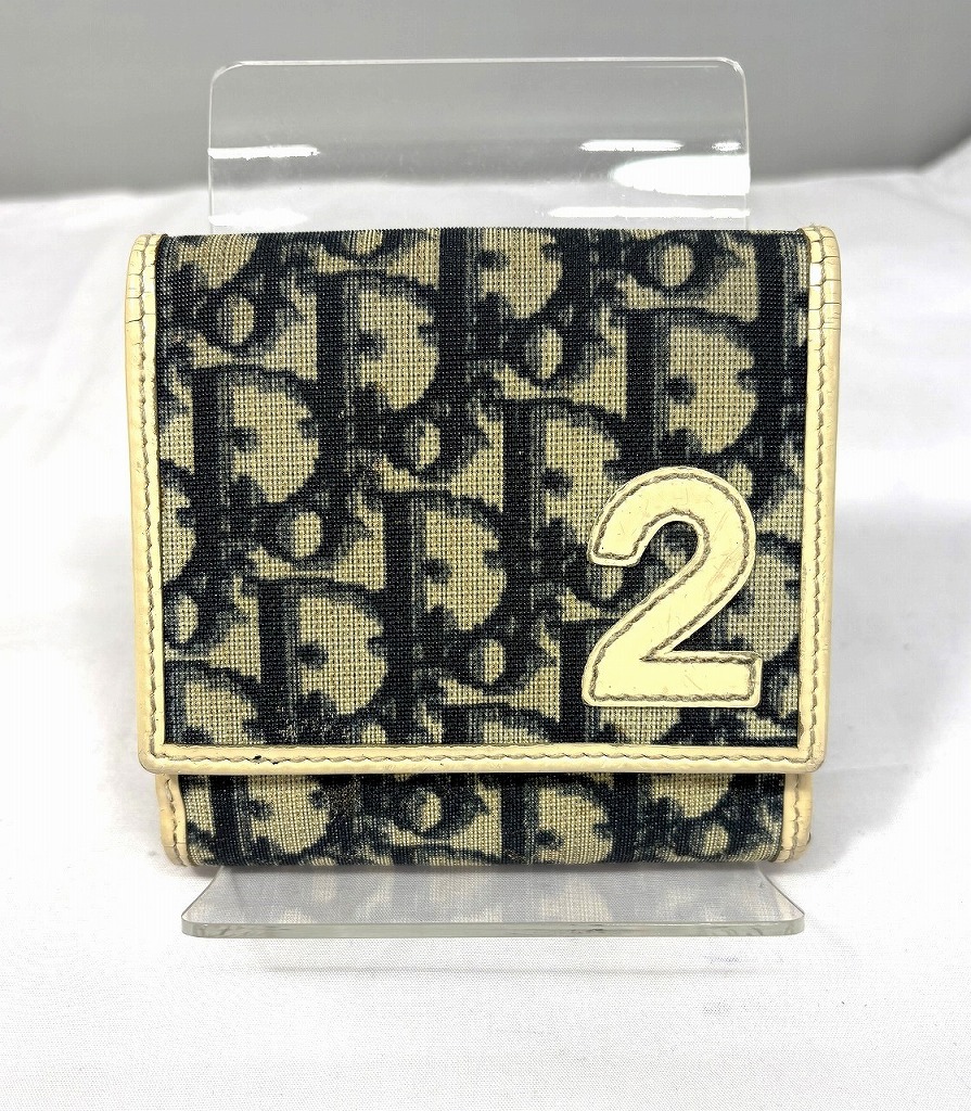 クリスチャン・ディオール Christian Dior トロッター柄財布 【中古】