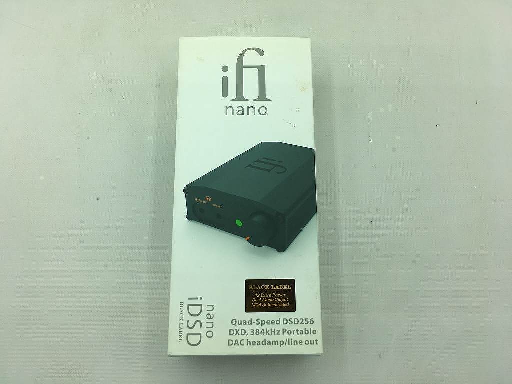 アイファイオーディオ iFi audio ヘッドホンアンプ nano iDSD Black Label 【中古】 7,392円