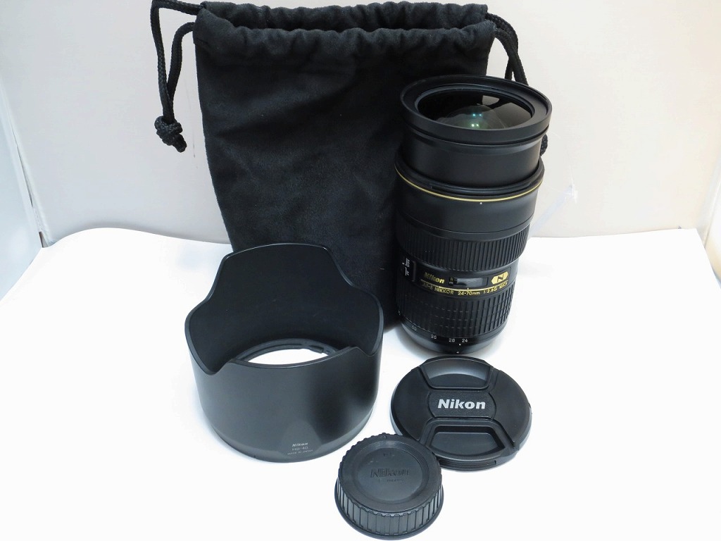 【継続期間押さえる大売り出し】ニコン Nikon Fマウント用望遠レンズ AF-S NIKKOR 24-70粍 f/2.8G ED 【中古】