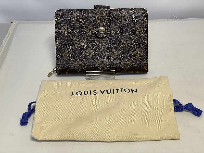 ルイヴィトン LOUIS VUITTON 2つ折り札入れ M61207 ポルトパピエジップ モノグラム ユニ一発やる M61207 【中古】