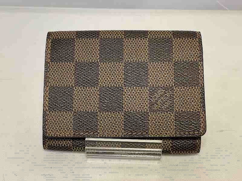 ルイヴィトン LOUIS VUITTON カードケース N62920 アンヴェロップカルトドウヴィジェット ダミエキャンバス ブラウン ユニセックス N62920 【中古】