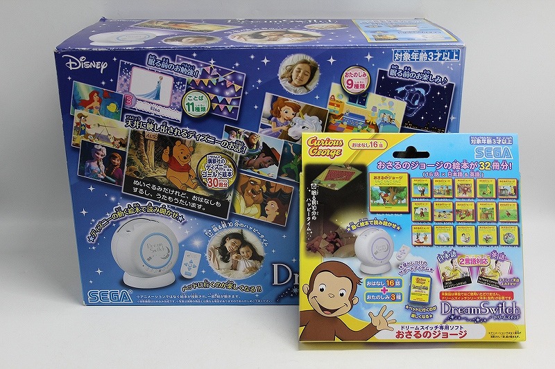 セガ SEGA ピクチュアブック映写機 英字・ABC歌謡曲が楽しめる ピクチュアブック30冊/ことば11類概念 Dream Switch 【中古】