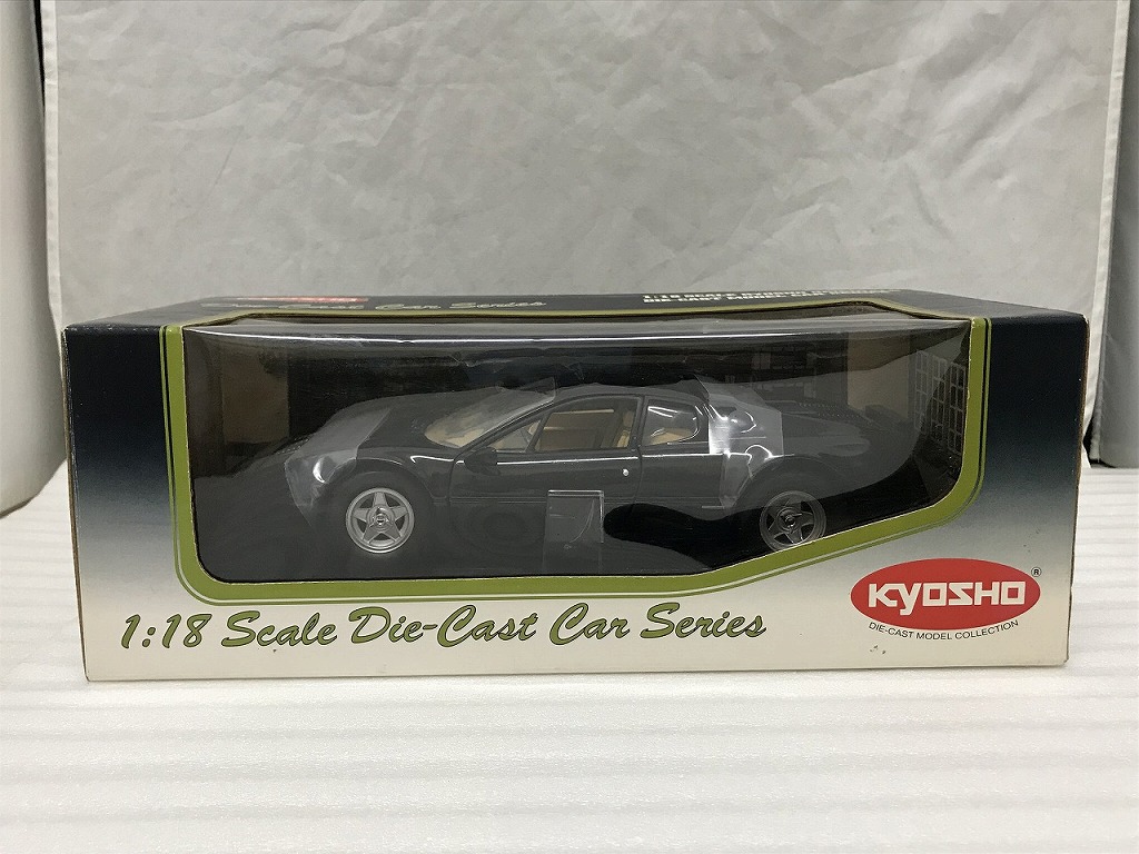 【全品ポイント10倍!要エントリー】【期間限定セール】京商 KYOSHO 1/18 フェラーリ 512BB(ブラック) ミニカー ブラック NO.0817K 【中古】|ワットマン店