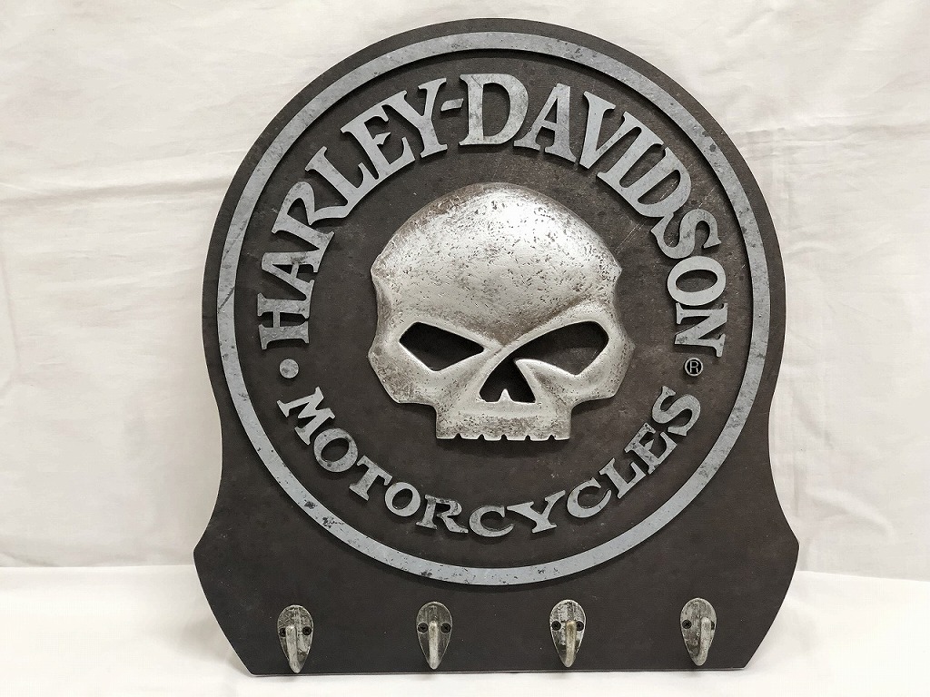 【継続期間制限事項大売り出し】ハーレーダビッドソン HARLEY-DAVIDSON ハーレーダビットソン スカル 足がかり仕合わせ グッズ 雑貨 寄せあわせ HDL-15313 【中古】