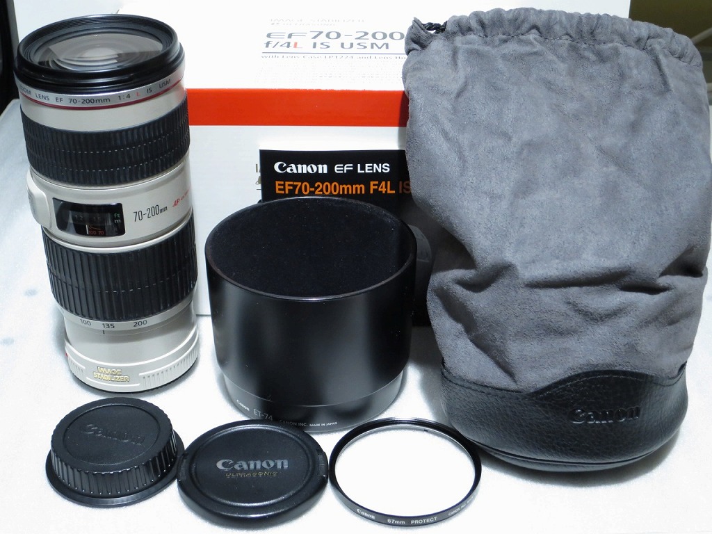 キヤノン Canon EFマウント用ズームレンズ EF70-200mm F4L IS USM 【中古】