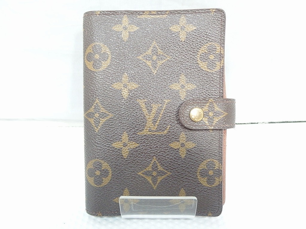 ルイヴィトン LOUIS VUITTON (難有り)アジェンダPM 手帳カバー 茶色（モノグラム） R20005 【中古】