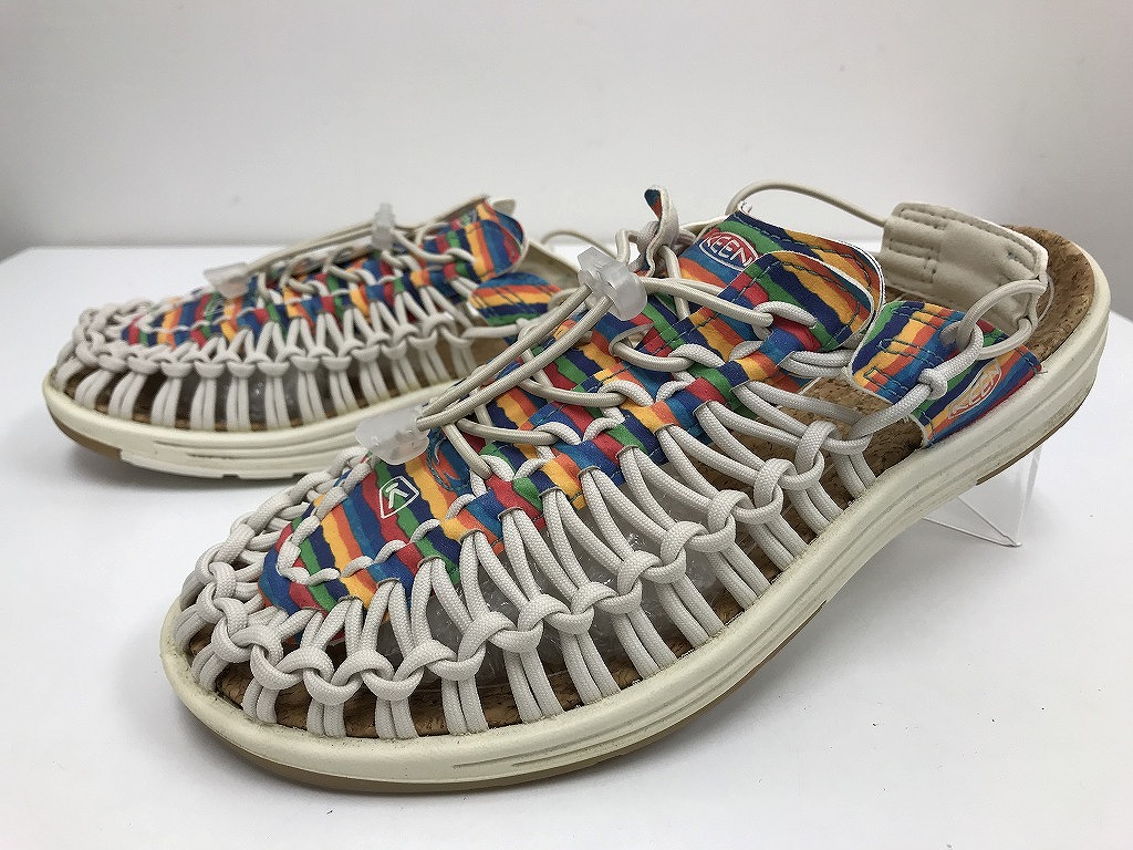 【継続期間押さえる大売り出し】キーン KEEN 心地好いで今めかしいな着飾るの愛らしさ 特殊 2 オープンカー サンダル27ｃｍ シューズ靴 1030202 【中古】