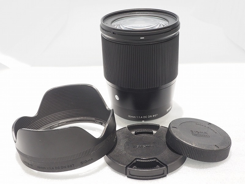 シグマ SIGMA 広角単興味の中心水晶体 16粍 F1.4 DC DN 【中古】