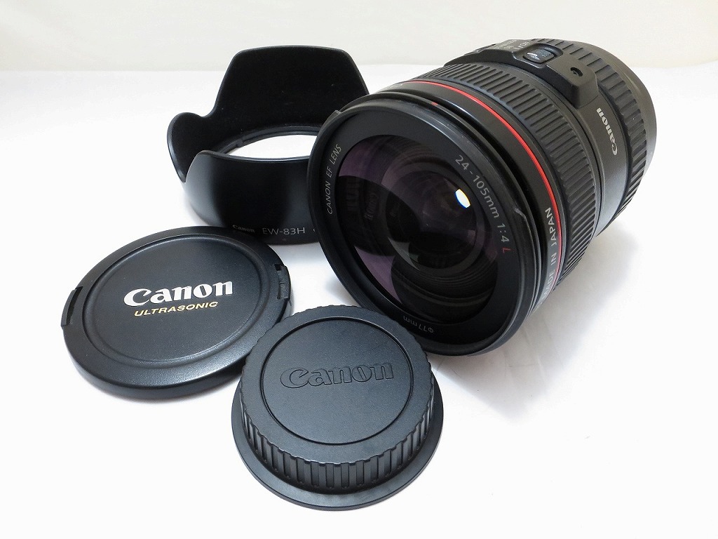 キヤノン Canon EFマウント用望遠レンズ EF24-105粍 F4 L IS USM 【中古】