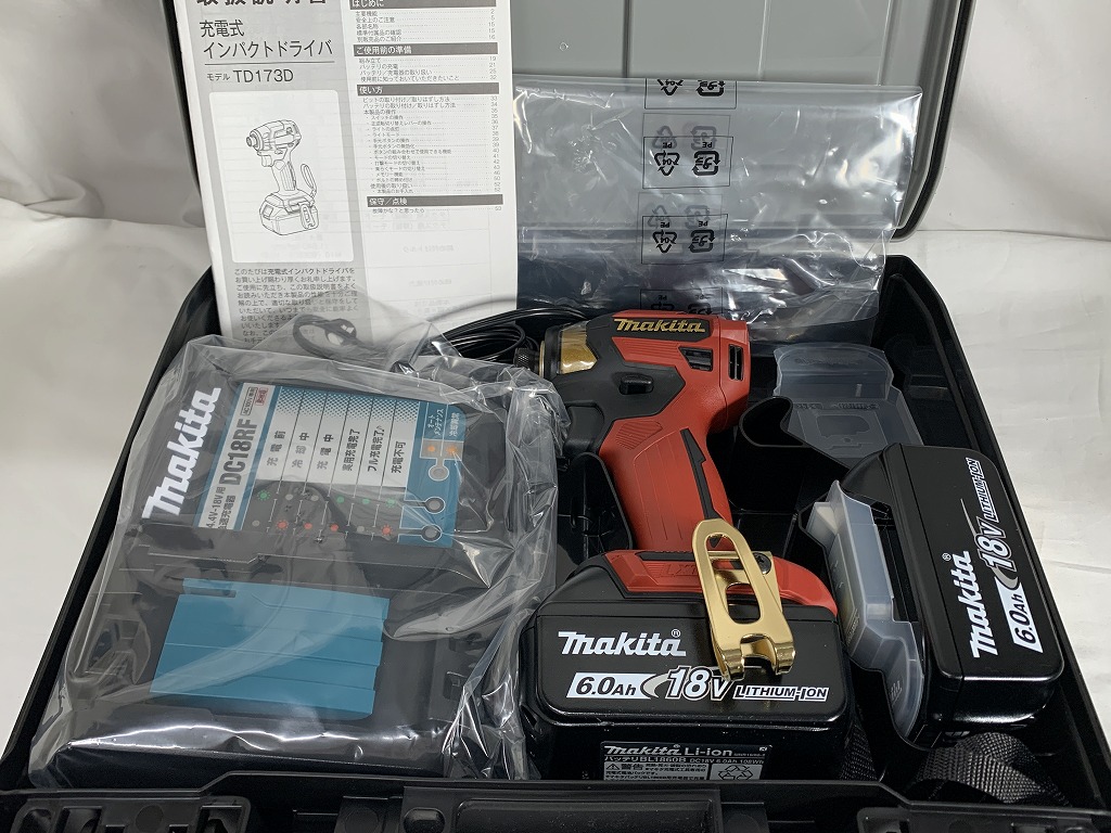 【全品ポイント10倍!要エントリー】【期間限定セール】【未使用】 マキタ makita 充電式インパクトドライバ 20周年限定モデル プレミアムレッド TD173DGXPR|ワットマン店
