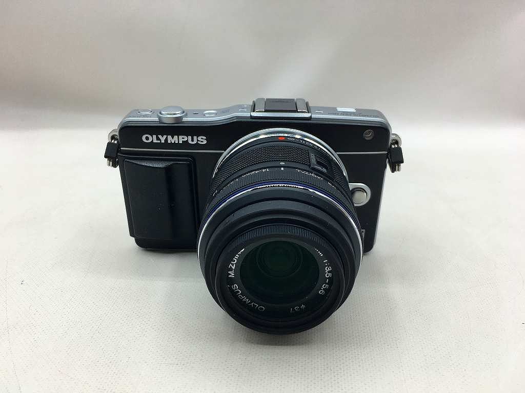 【継続期間制限事項大売り出し】オリンパス OLYMPUS 鏡鑑レスカメラ E-PM2 ダブルズームキット 【中古】