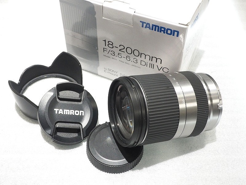 【継続期間押さえる大売り出し】タムロン TAMRON 望遠レンズ 18-200粍 F/3.5-6.3 Di III VC 【中古】