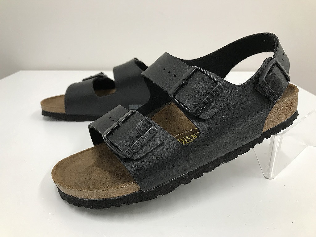 【継続期間押さえる大売り出し】ビルケンシュトック BIRKENSTOCK 美品 オトナ遣りかたのサンダル 窈窕たるで今めかしいな着飾るの愛らしさ ミラノ 38 約24.5糎 【中古】