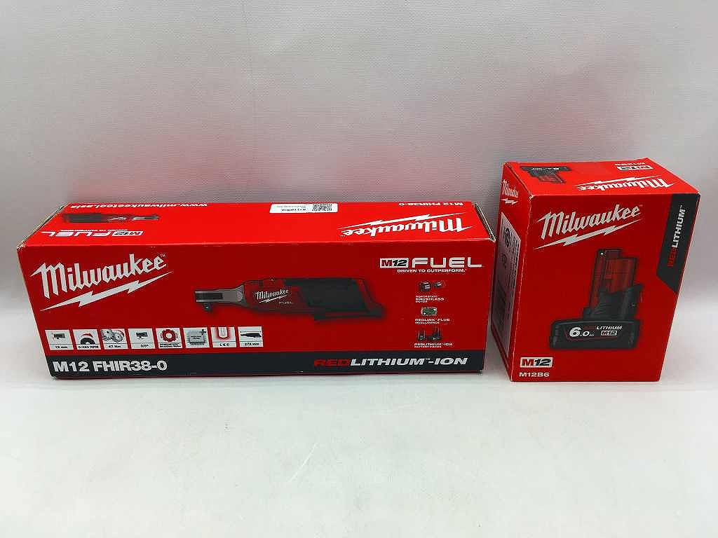ミルウォーキー物の具 Milwaukee ハイスピードラチェットレンチ M12FHIR38-0 【中古】