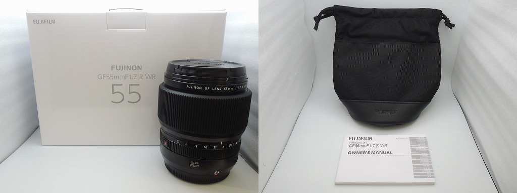 フジ写真フィルム FUJIFILM Gマウント 水晶体 GF 55粍 f1.7 R WR 【中古】