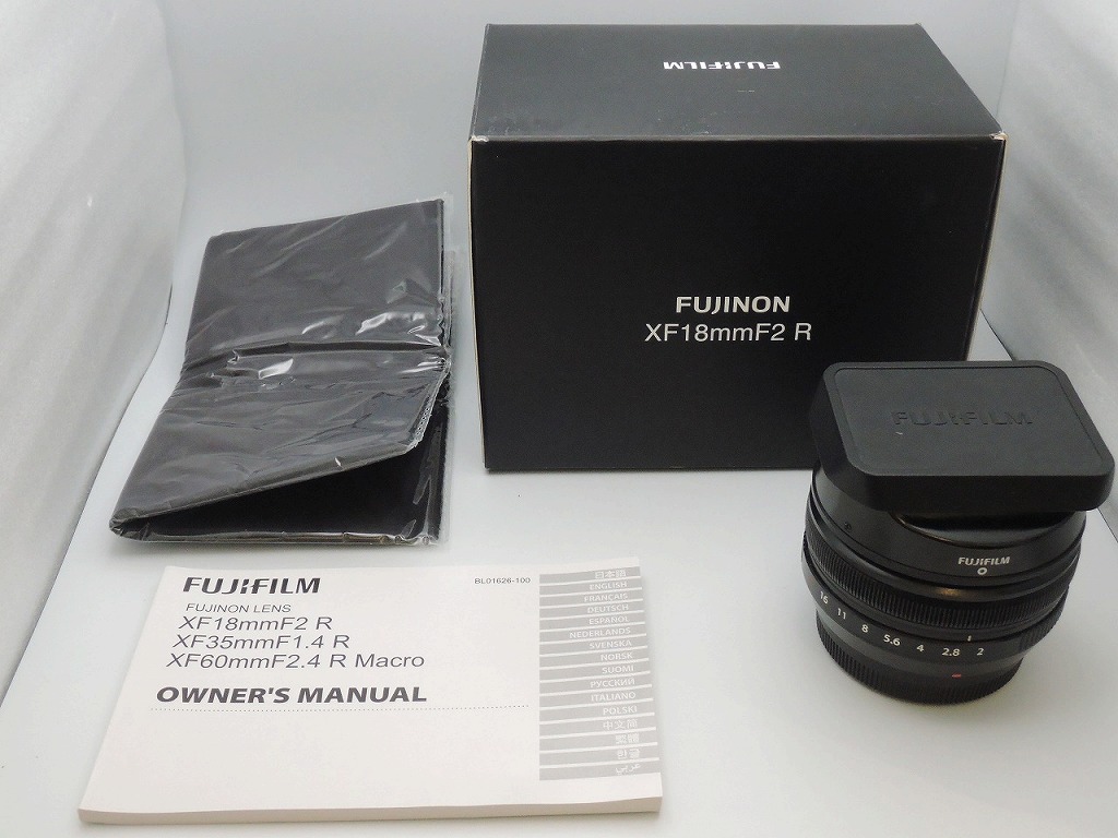 フジ写真フィルム FUJIFILM Xマウント 水晶体 APS-C XF 18粍 f2 R 【中古】