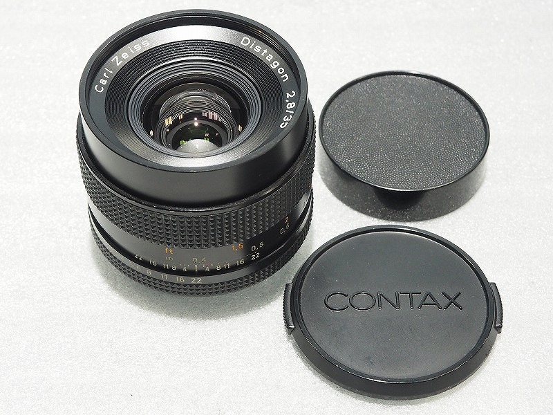 カールツァイス Carl Zeiss 単興味の中心水晶体 Distagon 35粍 F2.8 AEJ 【中古】