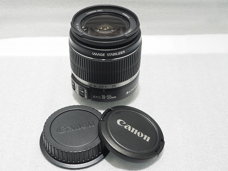 キヤノン Canon 標準尺度望遠レンズ EF-S18-55粍 F3.5-5.6 IS 【中古】