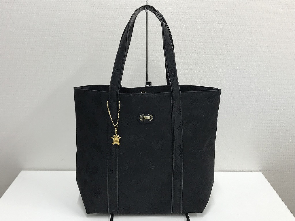 フェイラー FEILER 超美品 オトナ遣りかたのトートバッグ キラリと光る熊お父ちゃん引きつける 納める力人並み外れた ハイジジャカード 軽さ 鞄 【中古】