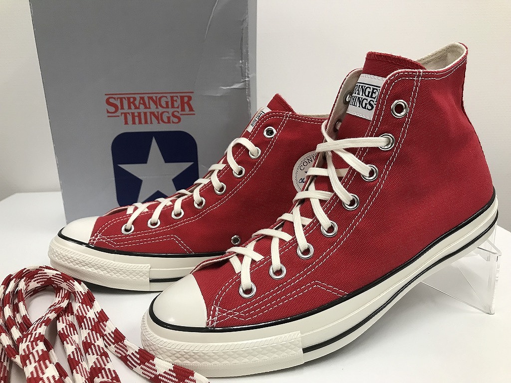 コンバース CONVERSE 超美品 とことん魅せる！AGED 87 CL HI   STRANGER THINGS 5 スニーカー27.5ｃｍ シューズ靴 赤 1SE832 【中古】