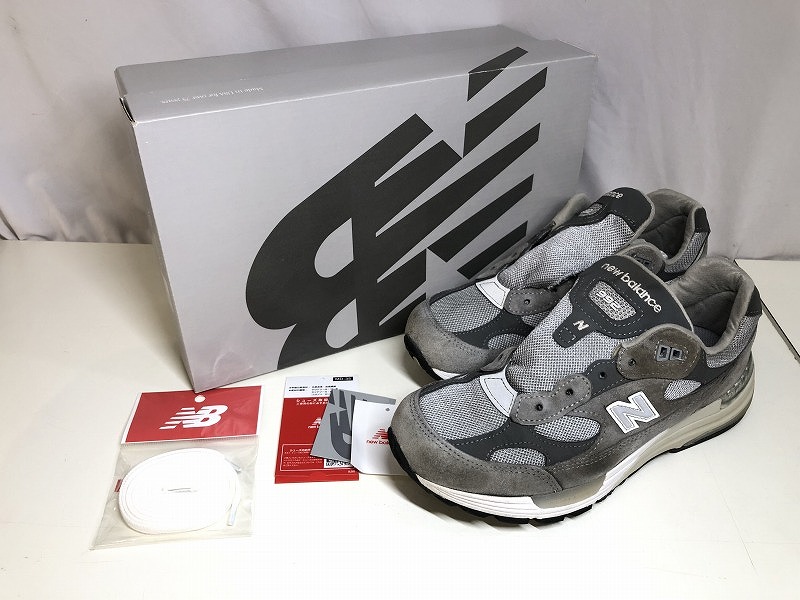 ニュー平衡にする new balance 992 25糎 U992GY 【中古】