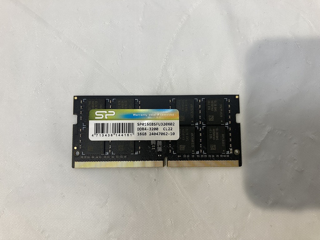 シリコンパワー SiliconPower ノートPC用メモリ SP016GBSFU320X02 【中古】｜ワットマン店 9,856円