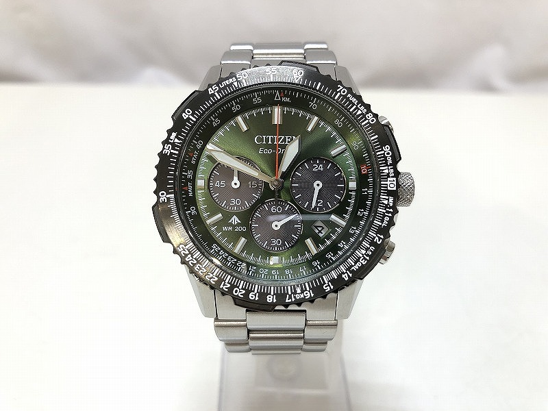 シチズン CITIZEN 【良品】労働者階級御師匠さん 天の原 エコ運転 しろがね色 CA4664-60W 【中古】