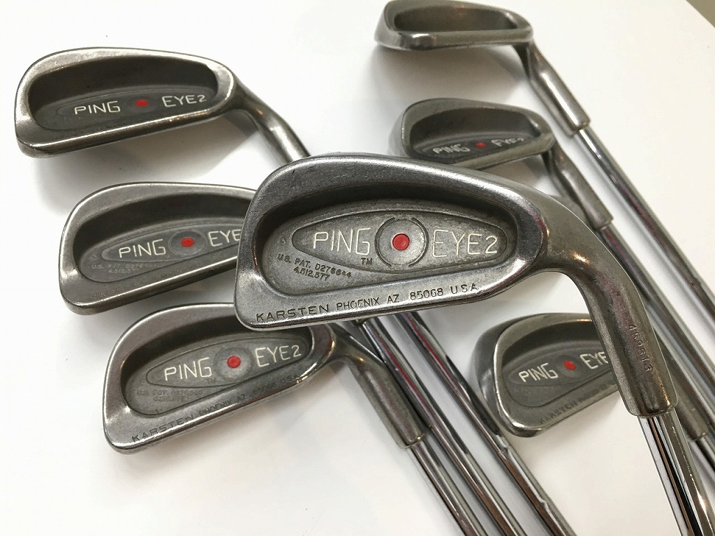 ピン PING 【並品】右用アイアン仕掛ける８本仕掛ける（3-9、W）  FLEX：- EYE2 【中古】