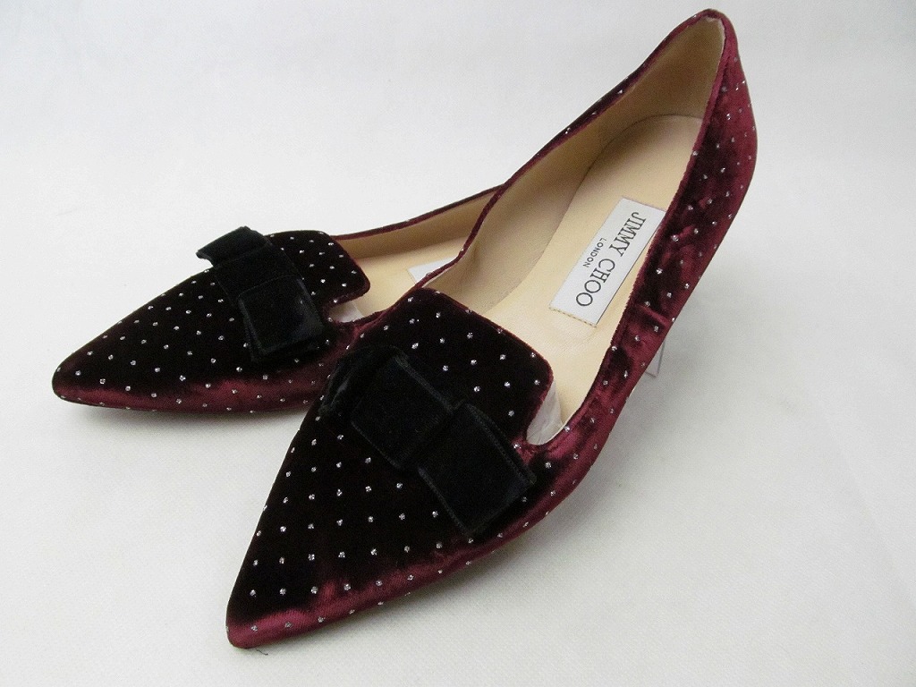 【継続期間押さえる大売り出し】ジミーチュウ JIMMY CHOO パンプス パープル 【中古】