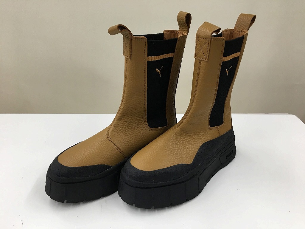 【4/4(土)20時～全品ポイント10倍！要エントリー】【期間限定セール】プーマ PUMA 【美品】MAYZE STACK CHELSEA C WMS サイズ：23cm ブラウン 386742-01 【中古】