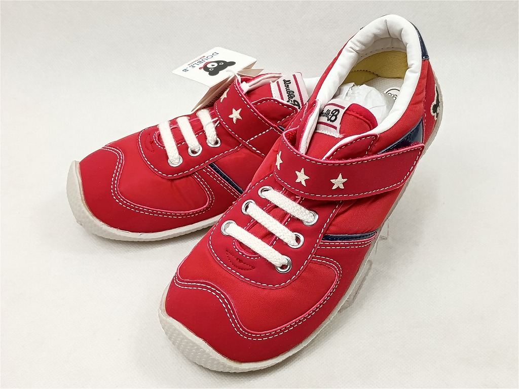 【未使用】 ミキハウス MIKIHOUSE スニーカー DOUBLE-B 19cm 61-9402-970