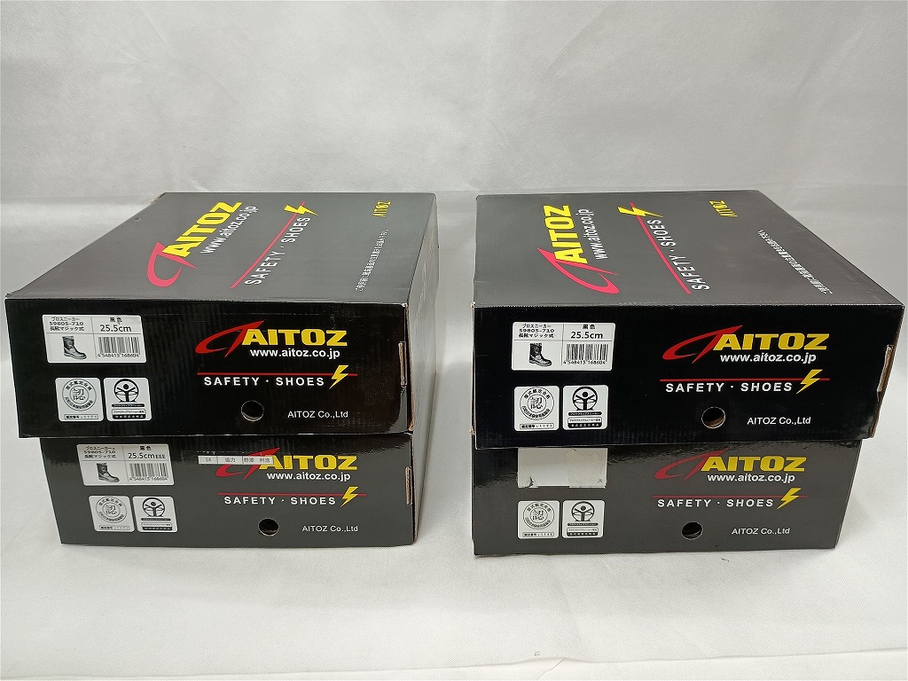 【未使用】 アイトス AITOZ プロスニーカー 25.5cm～26.0cm 4セット 59805-710